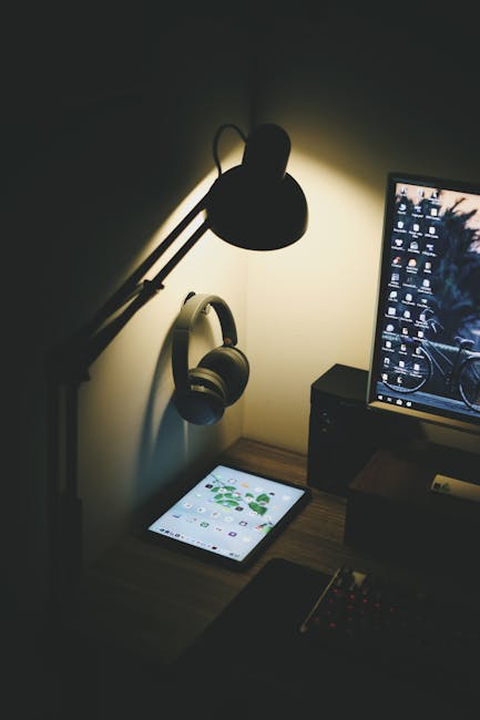 A budget-conscious shopper examining various mechanical keyboards on display, focusing intently on product specifications and prices